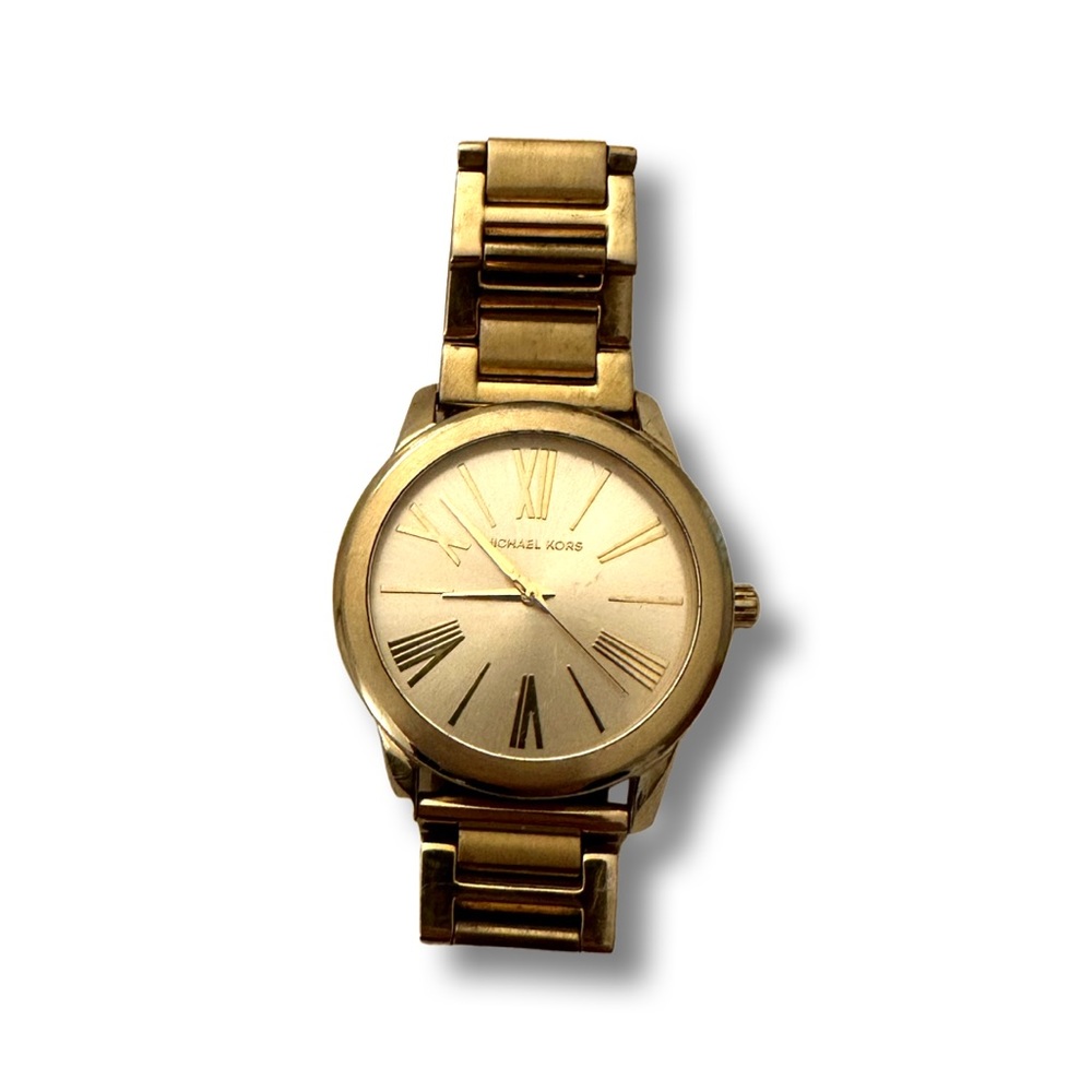 Michael Kors  Runway Gold-Tone Stainless Steel Watch
